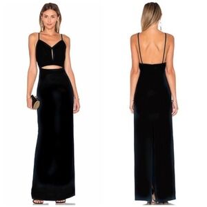 Lovers + Friends Gaia maxi dress black 0